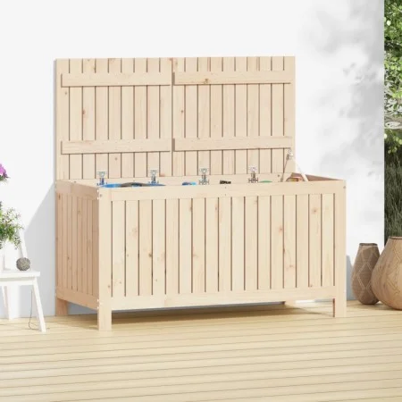 Garden storage box solid pine wood 121x55x64 cm by vidaXL, Outdoor storage boxes - Ref: Foro24-823843, Price: 147,79 €, Disco...