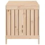 Garden storage box solid pine wood 121x55x64 cm by vidaXL, Outdoor storage boxes - Ref: Foro24-823843, Price: 147,79 €, Disco...