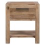 Bedside table with drawer solid acacia wood 40x30x48 cm by vidaXL, Nightstands - Ref: Foro24-245683, Price: 61,59 €, Discount: %