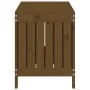 Caja de almacenaje jardín madera pino marrón miel 108x42,5x54cm de vidaXL, Cajas de almacenaje para exteriores - Ref: Foro24-...