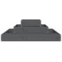 Jardinera de madera maciza de pino gris 80x80x27 cm de vidaXL, Maceteros y jardineras - Ref: Foro24-823866, Precio: 42,39 €, ...