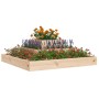 Jardinera de madera maciza de pino 80x80x27 cm de vidaXL, Maceteros y jardineras - Ref: Foro24-823864, Precio: 48,55 €, Descu...