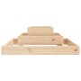 Jardinera de madera maciza de pino 80x80x27 cm de vidaXL, Maceteros y jardineras - Ref: Foro24-823864, Precio: 48,55 €, Descu...
