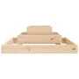 Jardinera de madera maciza de pino 80x80x27 cm de vidaXL, Maceteros y jardineras - Ref: Foro24-823864, Precio: 48,05 €, Descu...