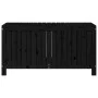 Caja de almacenaje jardín madera de pino negro 121x55x64 cm de vidaXL, Cajas de almacenaje para exteriores - Ref: Foro24-8238...