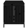 Garten-Aufbewahrungsbox aus schwarzem Kiefernholz, 121 x 55 x 64 cm von vidaXL, Aufbewahrungsboxen für den Außenbereich - Ref...