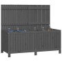 Garten-Aufbewahrungsbox aus grauem Kiefernholz, 147 x 68 x 64 cm von vidaXL, Aufbewahrungsboxen für den Außenbereich - Ref: F...