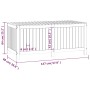 Garten-Aufbewahrungsbox aus grauem Kiefernholz, 147 x 68 x 64 cm von vidaXL, Aufbewahrungsboxen für den Außenbereich - Ref: F...