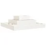 Solid white pine wood planter 80x80x27 cm by vidaXL, Pots and planters - Ref: Foro24-823865, Price: 47,47 €, Discount: %
