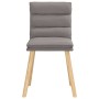 Sillas de comedor 4 unidades tela taupe