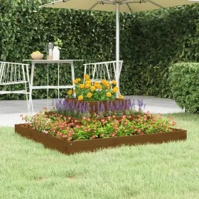 Honey brown solid pine wood planter 80x80x27 cm by vidaXL, Pots and planters - Ref: Foro24-823867, Price: 63,88 €, Discount: %