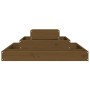 Honey brown solid pine wood planter 80x80x27 cm by vidaXL, Pots and planters - Ref: Foro24-823867, Price: 64,95 €, Discount: %