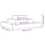 Honey brown solid pine wood planter 80x80x27 cm by vidaXL, Pots and planters - Ref: Foro24-823867, Price: 64,95 €, Discount: %
