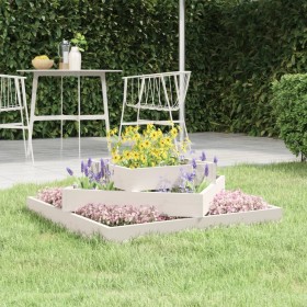 Solid white pine wood planter 83x83x27 cm by vidaXL, Pots and planters - Ref: Foro24-823879, Price: 58,71 €, Discount: %