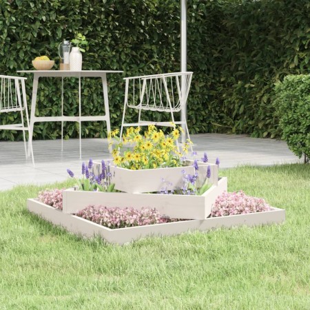 Solid white pine wood planter 83x83x27 cm by vidaXL, Pots and planters - Ref: Foro24-823879, Price: 58,71 €, Discount: %