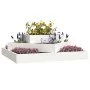 Solid white pine wood planter 83x83x27 cm by vidaXL, Pots and planters - Ref: Foro24-823879, Price: 57,95 €, Discount: %