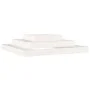 Solid white pine wood planter 110x110x27 cm by vidaXL, Pots and planters - Ref: Foro24-823872, Price: 66,14 €, Discount: %