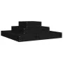 Pflanzgefäß aus massivem Kiefernholz schwarz 80x80x27 cm von vidaXL, Töpfe und Pflanzgefäße - Ref: Foro24-823868, Preis: 49,7...
