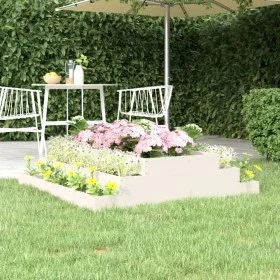 Jardinera madera maciza de pino blanco 110x110x27 cm de vidaXL, Maceteros y jardineras - Ref: Foro24-823900, Precio: 57,20 €,...