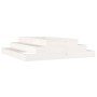 Solid white pine wood planter 110x110x27 cm by vidaXL, Pots and planters - Ref: Foro24-823900, Price: 58,07 €, Discount: %