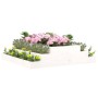 Solid white pine wood planter 110x110x27 cm by vidaXL, Pots and planters - Ref: Foro24-823900, Price: 58,07 €, Discount: %