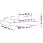 Jardinera madera maciza de pino blanco 110x110x27 cm de vidaXL, Maceteros y jardineras - Ref: Foro24-823900, Precio: 57,18 €,...