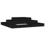 Solid black pine wood planter 110x110x27 cm by vidaXL, Pots and planters - Ref: Foro24-823875, Price: 70,37 €, Discount: %