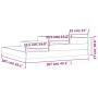 Jardinera de madera maciza de pino gris 107x107x27 cm de vidaXL, Maceteros y jardineras - Ref: Foro24-823915, Precio: 57,00 €