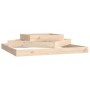 Jardinera de madera maciza de pino 112x112x27 cm de vidaXL, Maceteros y jardineras - Ref: Foro24-823885, Precio: 60,56 €, Des...