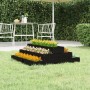 Pflanzgefäß aus massivem Kiefernholz schwarz 80x80x27 cm von vidaXL, Töpfe und Pflanzgefäße - Ref: Foro24-823896, Preis: 45,2...