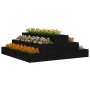 Solid black pine wood planter 80x80x27 cm by vidaXL, Pots and planters - Ref: Foro24-823896, Price: 45,22 €, Discount: %