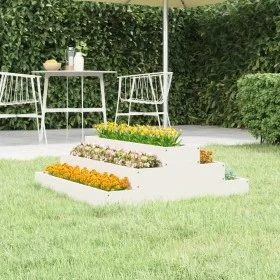 Pflanzgefäß aus massivem Weißkiefernholz, 80 x 80 x 27 cm von vidaXL, Töpfe und Pflanzgefäße - Ref: Foro24-823893, Preis: 42,...