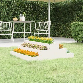 Solid white pine wood planter 80x80x27 cm by vidaXL, Pots and planters - Ref: Foro24-823893, Price: 42,93 €, Discount: %
