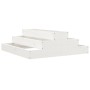 Jardinera de madera maciza de pino blanco 80x80x27 cm de vidaXL, Maceteros y jardineras - Ref: Foro24-823893, Precio: 42,93 €...