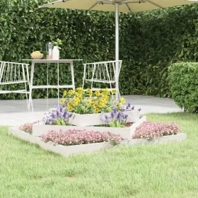 Solid white pine wood planter 112x112x27 cm by vidaXL, Pots and planters - Ref: Foro24-823886, Price: 66,03 €, Discount: %