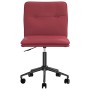 Sillas de comedor 2 unidades cuero sintético rojo tinto