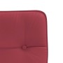 Sillas de comedor 2 unidades cuero sintético rojo tinto