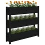 Solid black pine wood planter 112x25x104.5 cm by vidaXL, Pots and planters - Ref: Foro24-823924, Price: 121,57 €, Discount: %