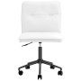 Sillas de comedor 2 unidades cuero sintético blanco