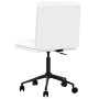 Sillas de comedor 2 unidades cuero sintético blanco