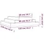 Douglas solid wood planter 110x110x27 cm by vidaXL, Pots and planters - Ref: Foro24-823904, Price: 61,83 €, Discount: %