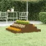 Jardinera de madera maciza de pino marrón miel 80x80x27 cm de vidaXL, Maceteros y jardineras - Ref: Foro24-823895, Precio: 47...
