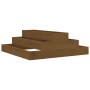 Honey brown solid pine wood planter 80x80x27 cm by vidaXL, Pots and planters - Ref: Foro24-823895, Price: 58,20 €, Discount: %