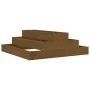 Jardinera de madera maciza de pino marrón miel 80x80x27 cm de vidaXL, Maceteros y jardineras - Ref: Foro24-823895, Precio: 47...