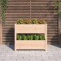 Jardinera de madera maciza de pino 77x25x66 cm de vidaXL, Maceteros y jardineras - Ref: Foro24-823941, Precio: 63,60 €, Descu...