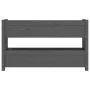 Jardinera de madera maciza de pino gris 112x25x66 cm de vidaXL, Maceteros y jardineras - Ref: Foro24-823929, Precio: 83,93 €,...