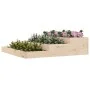 Jardinera de madera maciza de pino 107x107x27 cm de vidaXL, Maceteros y jardineras - Ref: Foro24-823913, Precio: 59,40 €, Des...