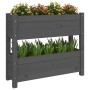 Jardinera de madera maciza de pino gris 77x25x66 cm de vidaXL, Maceteros y jardineras - Ref: Foro24-823943, Precio: 62,88 €, ...