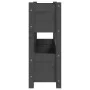 Jardinera de madera maciza de pino gris 77x25x66 cm de vidaXL, Maceteros y jardineras - Ref: Foro24-823943, Precio: 65,55 €, ...