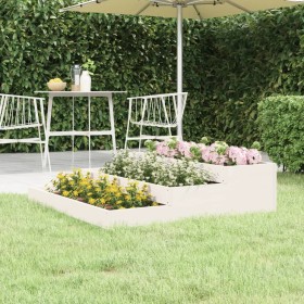 Solid white pine wood planter 107x107x27 cm by vidaXL, Pots and planters - Ref: Foro24-823914, Price: 56,99 €, Discount: %
